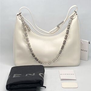 Givenchy Moon Cut-Out Calfskin Small Hobo Bag